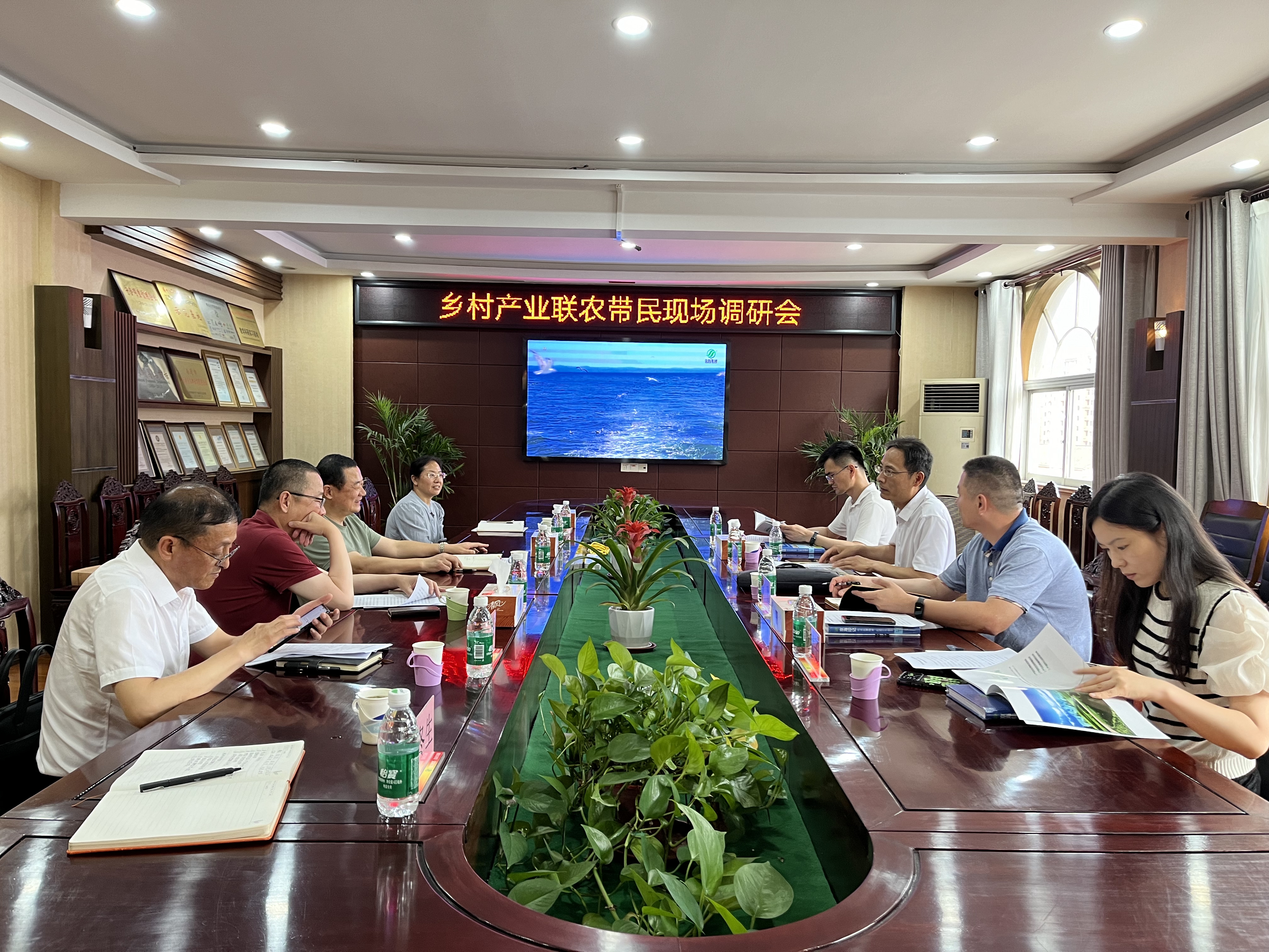 江苏省乡村产业处副处长卢朝晖一行到访京海集团调研